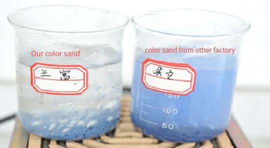 China Factory Direct Supply High-Temperature Calcined Pottery Color Sand
